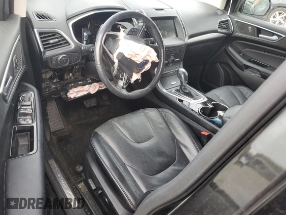 2015 Ford Edge Titanium with VIN 2FMPK4K87FBB15331, listed as a Copart auction lot 44186195 with 0 mi miles and Salvage Title. Bid and sale history available at carsss.com. Image 8.