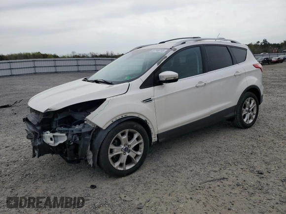 2016 Ford Escape Titanium with VIN 1FMCU9JX6GUB85980, listed as a Copart auction lot 51748715 with 129,537 mi miles and Salvage Title. Bid and sale history available at carsss.com. Image 1.