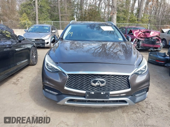 2017 Infiniti QX30 Luxury with VIN SJKCH5CR9HA019856, listed as a IAAI auction lot 41590907 with 45,555 mi miles. Bid and sale history available at carsss.com. Image 12.