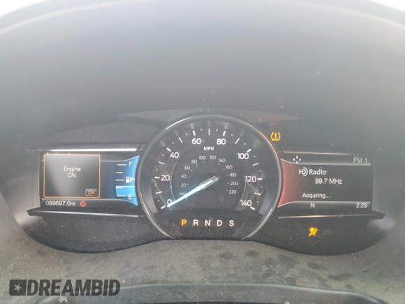 2017 Ford Explorer Sport with VIN 1FM5K8GTXHGA16039, listed as a Copart auction lot 49606295 with 89,697 mi miles and Salvage title. Bid and sale history available at DreamBid. Image 9.