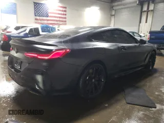 2019 BMW 8 Series M850i xDrive with VIN WBABC4C50KBU95710, listed as a Copart auction lot 85099404 with 58,463 mi miles and Salvage title. Bid and sale history available at DreamBid. Image 3.