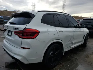 2020 BMW X3 M Competition with VIN 5YMTS0C06L9B27171, listed as a Copart auction lot 86445614 with 39,566 mi miles and Salvage Title. Bid and sale history available at carsss.com. Image 3.