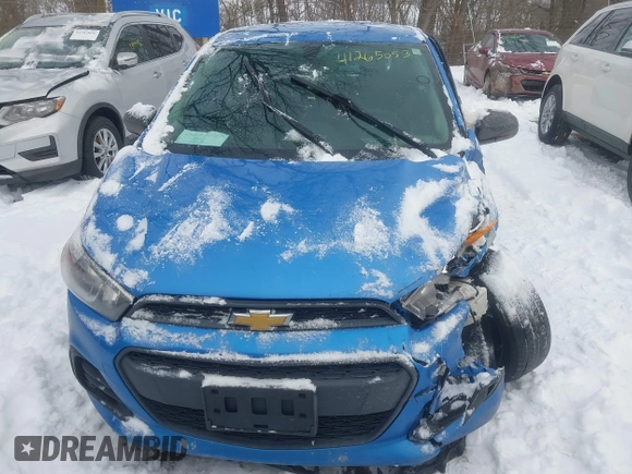 2017 Chevrolet Spark LS with VIN KL8CB6SA3HC713977, listed as a IAAI auction lot 41265053 with 108,655 mi miles. Bid and sale history available at carsss.com. Image 12.