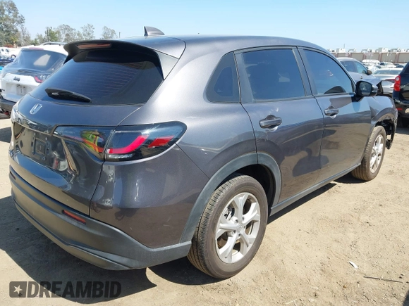 2024 Honda HR-V LX with VIN 3CZRZ1H36RM716066, listed as a IAAI auction lot 42304022 with 19,031 mi miles and . Bid and sale history available at DreamBid. Image 4.