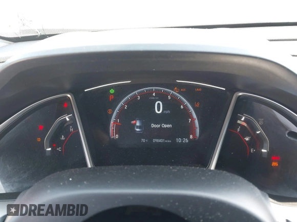 2019 Honda Civic Sport with VIN 2HGFC2F8XKH598141, listed as a IAAI auction lot 42013724 with 98,401 mi miles and . Bid and sale history available at DreamBid. Image 7.