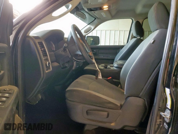 2021 Ram 1500 Tradesman with VIN 1C6RR6FG8MS508223, listed as a Copart auction lot 56572805 with 46,777 mi miles and Salvage title. Bid and sale history available at DreamBid. Image 7.