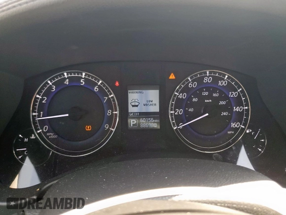 2017 Infiniti QX50 with VIN JN1BJ0RR2HM411012, listed as a Copart auction lot 53279625 with 60,156 mi miles and Salvage Title. Bid and sale history available at DreamBid. Image 9.