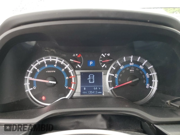 2016 Toyota 4Runner Limited with VIN JTEBU5JR2G5295912, listed as a Copart auction lot 54537445 with 135,413 mi miles and Salvage Title. Bid and sale history available at DreamBid. Image 9.
