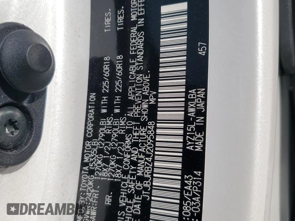 2018 Lexus NX 300h with VIN JTJBJRBZ4J2095848, listed as a Copart auction lot 51179865 with 93,053 mi miles and Salvage title. Bid and sale history available at DreamBid. Image 13.