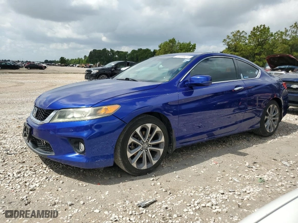 2014 Honda Accord Coupe EX-L with VIN 1HGCT2B80EA008394, listed as a Copart auction lot 56866474 with 100,001 mi miles and Clean Title. Bid and sale history available at carsss.com. Image 1.