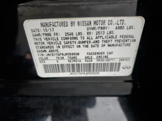 2018 Infiniti Q50 Sport with VIN JN1EV7AP8JM359508, listed as a Copart auction lot 87256854 with Not Provided miles and Salvage Title. Bid and sale history available at carsss.com. Image 12.