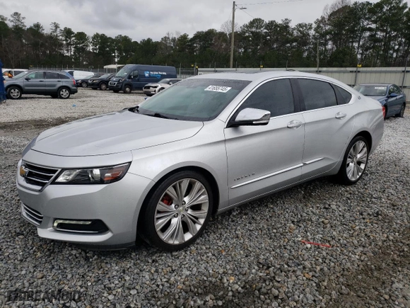 2015 Chevrolet Impala LTZ with VIN 2G1165S31F9228345, listed as a Copart auction lot 41655745 with 105,664 mi miles and Salvage Title. Bid and sale history available at carsss.com. Image 1.