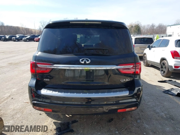 2021 Infiniti QX80 LUXE with VIN JN8AZ2AE0M9273915, listed as a IAAI auction lot 41800571 with 42,653 mi miles. Bid and sale history available at carsss.com. Image 17.