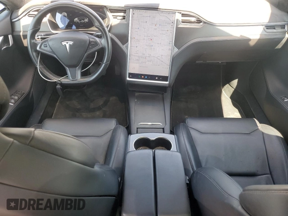 2017 Tesla Model S 60 with VIN 5YJSA1E17HF189627, listed as a Copart auction lot 64454635 with 106,003 mi miles and Salvage title. Bid and sale history available at DreamBid. Image 8.