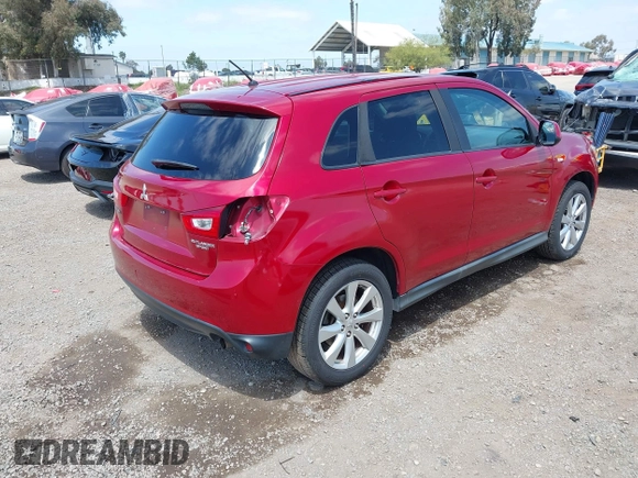 2014 Mitsubishi Outlander Sport ES with VIN 4A4AP3AU0EE014454, listed as a IAAI auction lot 42014902 with 129,189 mi miles. Bid and sale history available at carsss.com. Image 4.