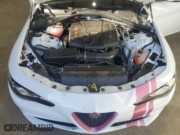 2021 Alfa Romeo Giulia with VIN ZARFAMANXM7645928, listed as a Copart auction lot 83039704 with 36,020 mi miles and Salvage title. Bid and sale history available at DreamBid. Image 13.