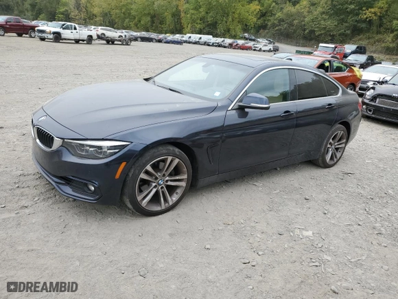 2019 BMW 4 Series 430i xDrive with VIN WBA4J3C51KBL08337, listed as a Copart auction lot 68865884 with 53,726 mi miles and Salvage Title. Bid and sale history available at carsss.com. Image 1.