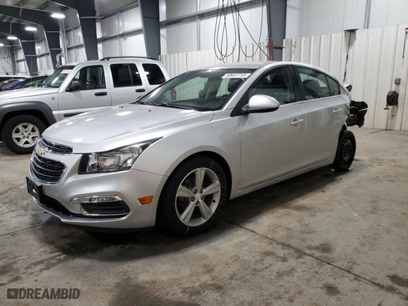 2015 Chevrolet Cruze LT with VIN 1G1PE5SB7F7230428, listed as a Copart auction lot 50647715 with 109,632 mi miles and Salvage Title. Bid and sale history available at carsss.com. Image 1.