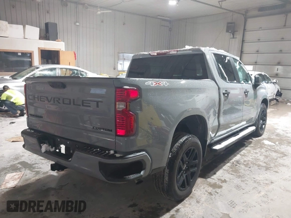 2024 Chevrolet Silverado 1500 Custom with VIN 3GCPDBEK4RG246258, listed as a IAAI auction lot 40882553 with Not Provided miles and . Bid and sale history available at DreamBid. Image 4.