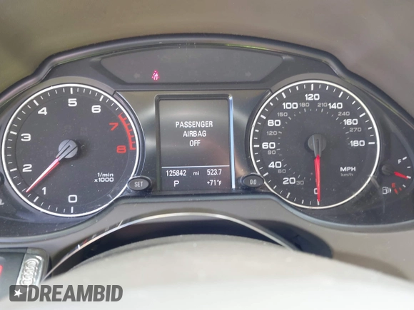 2012 Audi Q5 Prestige with VIN WA1WKAFP3CA079610, listed as a IAAI auction lot 42212659 with 125,842 mi miles and . Bid and sale history available at DreamBid. Image 7.