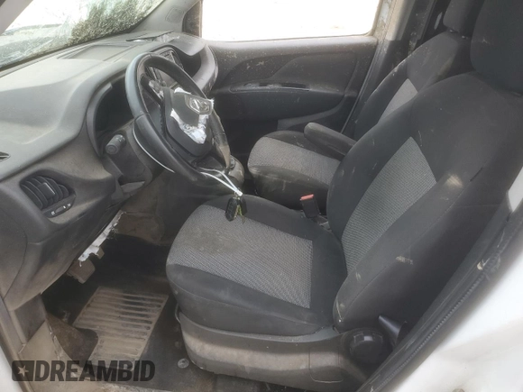 2017 Ram ProMaster City Cargo Tradesman with VIN ZFBERFAB0H6E22587, listed as a Copart auction lot 60967655 with 105,237 mi miles and Salvage title. Bid and sale history available at DreamBid. Image 7.