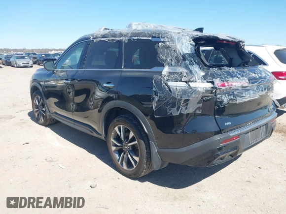2023 Infiniti QX60 Luxe with VIN 5N1DL1FS9PC364963, listed as a IAAI auction lot 41681710 with 11,751 mi miles and . Bid and sale history available at DreamBid. Image 3.