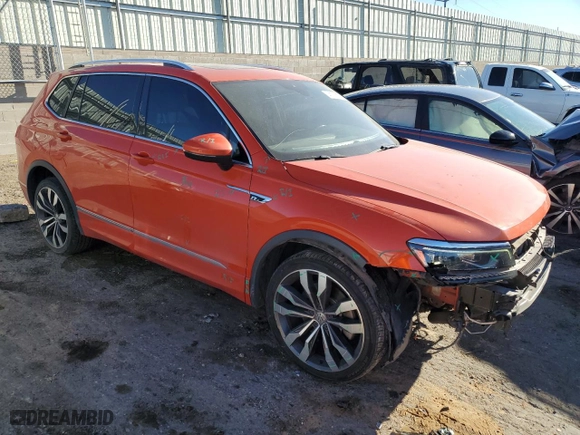 2019 Volkswagen Tiguan SEL Premium with VIN 3VV4B7AX5KM008872, listed as a Copart auction lot 41702655 with 73,144 mi miles and Salvage Title. Bid and sale history available at carsss.com. Image 4.