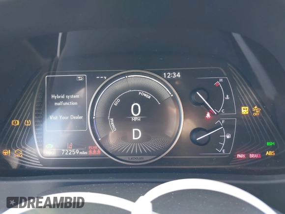 2020 Lexus UX 250h with VIN JTHP9JBH4L2024838, listed as a IAAI auction lot 41479996 with 72,259 mi miles and . Bid and sale history available at DreamBid. Image 7.