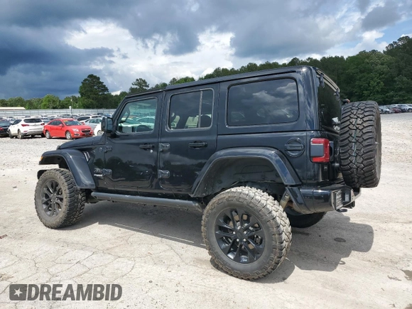 2020 Jeep Wrangler Unlimited Sahara High Altitude with VIN 1C4HJXEG1LW324669, listed as a Copart auction lot 56554095 with 42,098 mi miles and Salvage title. Bid and sale history available at DreamBid. Image 2.