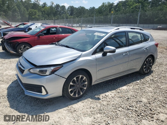 2020 Subaru Impreza Limited with VIN 4S3GTAU63L3713438, listed as a Copart auction lot 61822925 with 17,225 mi miles and Salvage title. Bid and sale history available at DreamBid. Image 1.