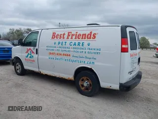 2006 Chevrolet Express Cargo Van with VIN 1GCFG15X661200384, listed as a IAAI auction lot 39232859 with 131,530 mi miles. Bid and sale history available at carsss.com. Image 3.