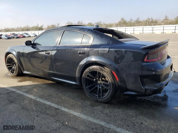 2020 Dodge Charger Scat Pack Widebody with VIN 2C3CDXGJ0LH251405, listed as a Copart auction lot 46782665 with 78,928 mi miles and Clean Title. Bid and sale history available at carsss.com. Image 2.