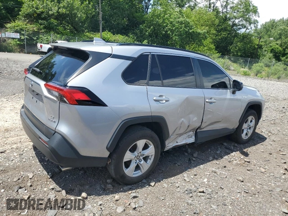 2021 Toyota RAV4 Hybrid LE with VIN JTML6RFV3MD509923, listed as a Copart auction lot 64014735 with 41,504 mi miles and Clean title. Bid and sale history available at DreamBid. Image 3.