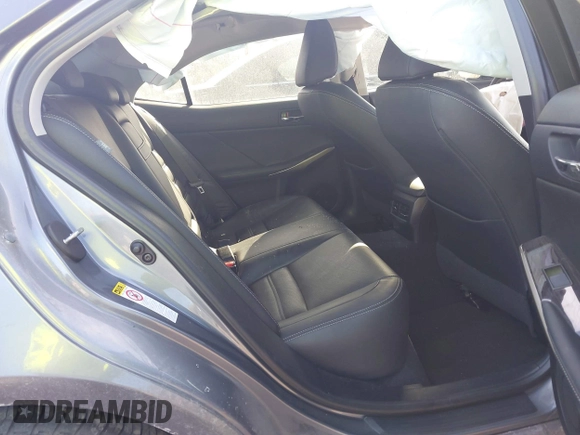 2015 Lexus IS 250 with VIN JTHCF1D23F5021657, listed as a IAAI auction lot 41452874 with 65,613 mi miles and . Bid and sale history available at DreamBid. Image 8.