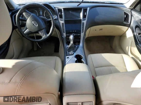 2015 Infiniti Q50 Premium z VIN JN1BV7AR8FM417810, wystawiony jako Copart lot #55492005 z przebiegiem 88 015 mil mil oraz Nie do naprawy • Non repairable. Historia ofert i sprzedaży dostępna na DreamBid. Obrazek 8.