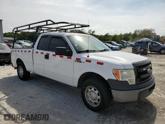 2014 Ford F-150 XL with VIN 1FTEX1CM1EFC16837, listed as a Copart auction lot 53352665 with 191,792 mi miles and Salvage title. Bid and sale history available at DreamBid. Image 4.