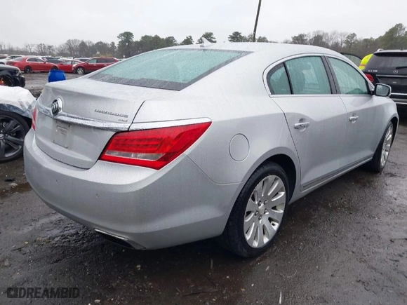 2014 Buick LaCrosse Premium I with VIN 1G4GE5G3XEF232506, listed as a IAAI auction lot 41963295 with 126,680 mi miles. Bid and sale history available at carsss.com. Image 4.