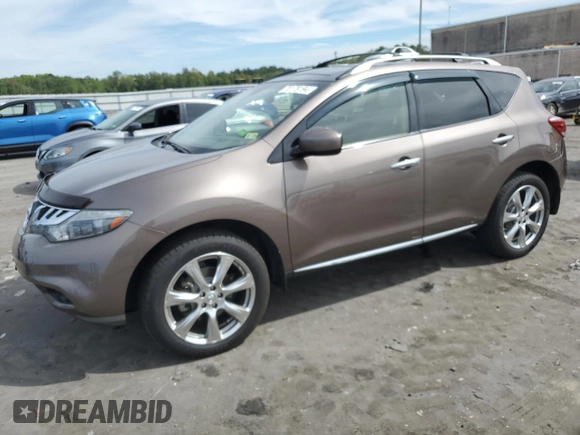 2014 Nissan Murano LE with VIN JN8AZ1MW8EW522351, listed as a Copart auction lot 70179194 with 134,683 mi miles and Salvage Title. Bid and sale history available at carsss.com. Image 1.