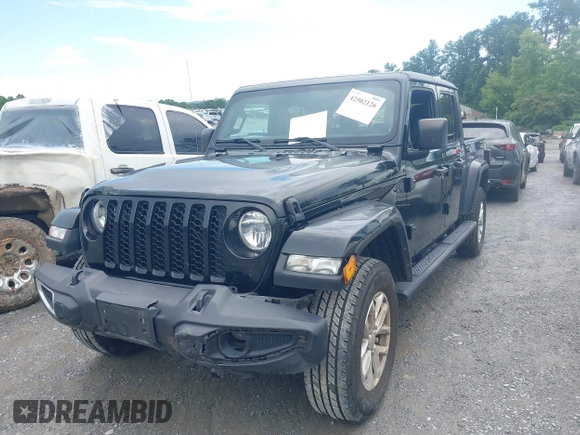 2023 Jeep Gladiator Sport S z VIN 1C6HJTAG3PL521954, wystawiony jako IAAI lot #42502126 z przebiegiem 49 606 mil mil oraz . Historia ofert i sprzedaży dostępna na DreamBid. Obrazek 17.