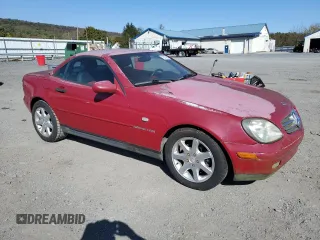 1998 Mercedes-Benz SLK-Class with VIN WDBKK47F6WF064407, listed as a Copart auction lot 76176654 with 74,421 mi miles and Clean Title. Bid and sale history available at carsss.com. Image 4.