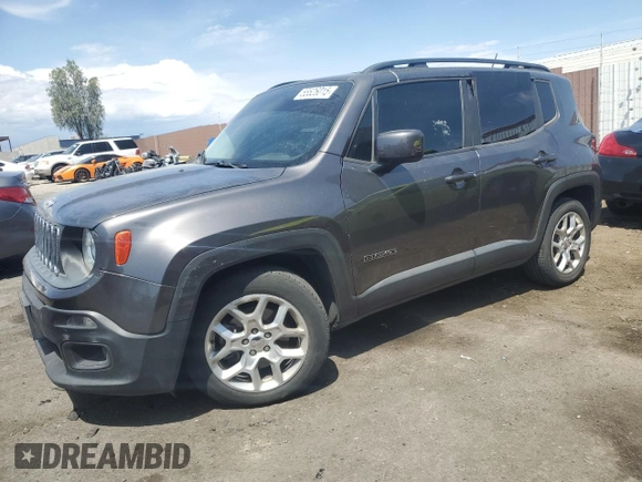2017 Jeep Renegade Altitude with VIN ZACCJABB2HPE81020, listed as a Copart auction lot 55526015 with 98,205 mi miles and Salvage title. Bid and sale history available at DreamBid. Image 1.