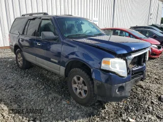2007 Ford Expedition XLT with VIN 1FMFU16517LA34427, listed as a Copart auction lot 56547695 with 131,048 mi miles and Salvage title. Bid and sale history available at DreamBid. Image 4.