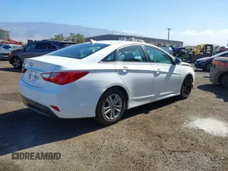 2014 Hyundai Sonata GLS with VIN 5NPEB4AC7EH847186, listed as a IAAI auction lot 41071947 with Not Provided miles and . Bid and sale history available at carsss.com. Image 4.