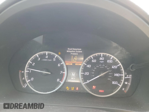 2017 Acura ILX w/Premium Pkg with VIN 19UDE2F7XHA014689, listed as a Copart auction lot 53124125 with 85,663 mi miles and Salvage Title. Bid and sale history available at carsss.com. Image 9.