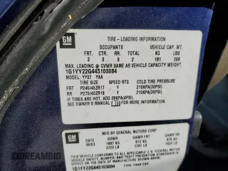 2004 Chevrolet Corvette with VIN 1G1YY22G445103084, listed as a Copart auction lot 76530724 with 0 mi miles and Non Repairable. Bid and sale history available at carsss.com. Image 13.