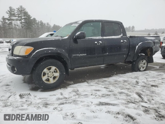 2005 Toyota Tundra Limited with VIN 5TBDT48145S475127, listed as a Copart auction lot 46143815 with 276,360 mi miles and Salvage title. Bid and sale history available at DreamBid. Image 1.