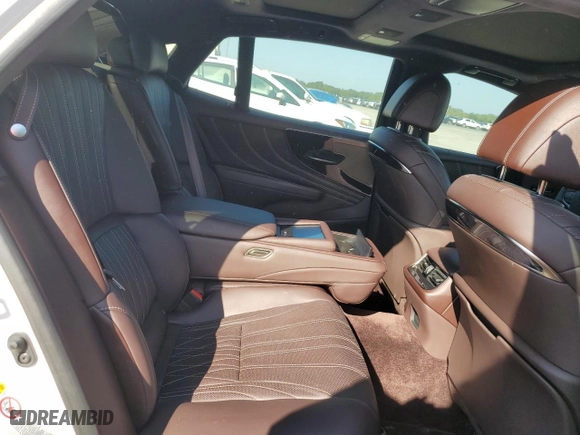 2018 Lexus LS with VIN JTHB5LFF3J5001251, listed as a Copart auction lot 75076534 with 25,700 mi miles and Salvage Title. Bid and sale history available at carsss.com. Image 10.