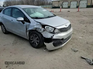 2015 Kia Rio LX with VIN KNADM4A37F6497234, listed as a Copart auction lot 45778255 with 118,002 mi miles and Salvage Title. Bid and sale history available at carsss.com. Image 10.