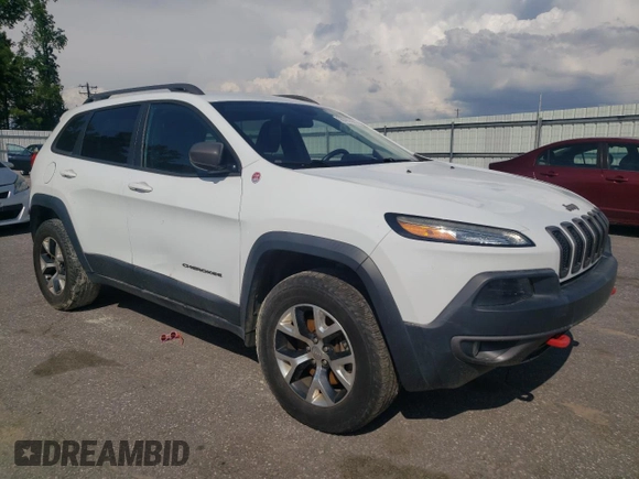 2014 Jeep Cherokee Trailhawk with VIN 1C4PJMBS5EW185510, listed as a Copart auction lot 55780005 with 130,358 mi miles and Clean title. Bid and sale history available at DreamBid. Image 4.