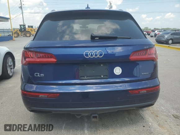 2020 Audi Q5 Premium with VIN WA1ANAFY4L2101702, listed as a Copart auction lot 60560175 with 75,309 mi miles and Clean title. Bid and sale history available at DreamBid. Image 6.